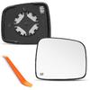 Specchietto retrovisore lato passeggero compatibile con Jeep Liberty KJ 2002-2007 | Vetro specchietto lato destro con piastra di supporto, Riscaldato