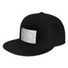 Fashion City Pattern Flat Brim Sun Hat  Simple Versatile Womens Visors
