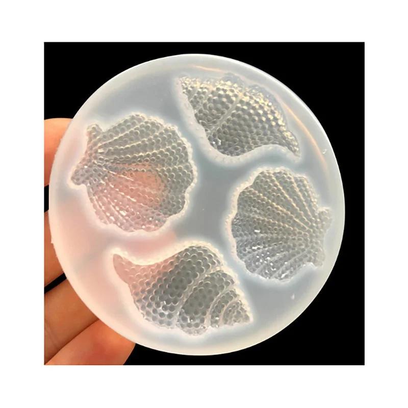 DIY Candle Silicone Mould Handmade 3D Ocean Shell Shape Aromatherapy Candle Making Supplies Mould Craft Gypsum Resin Mould