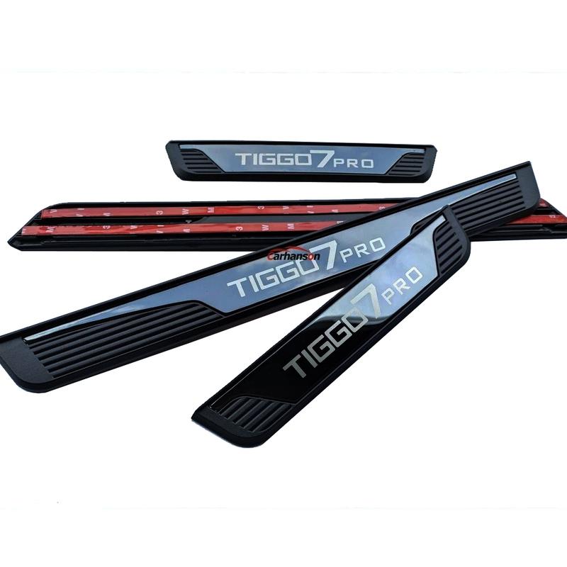 Für Chery Tiggo 7 Pro 2024 2025 Autozubehör Türschwellen-Pedalschutz Schwellenwert-Aufkleber Styling-Zierleisten