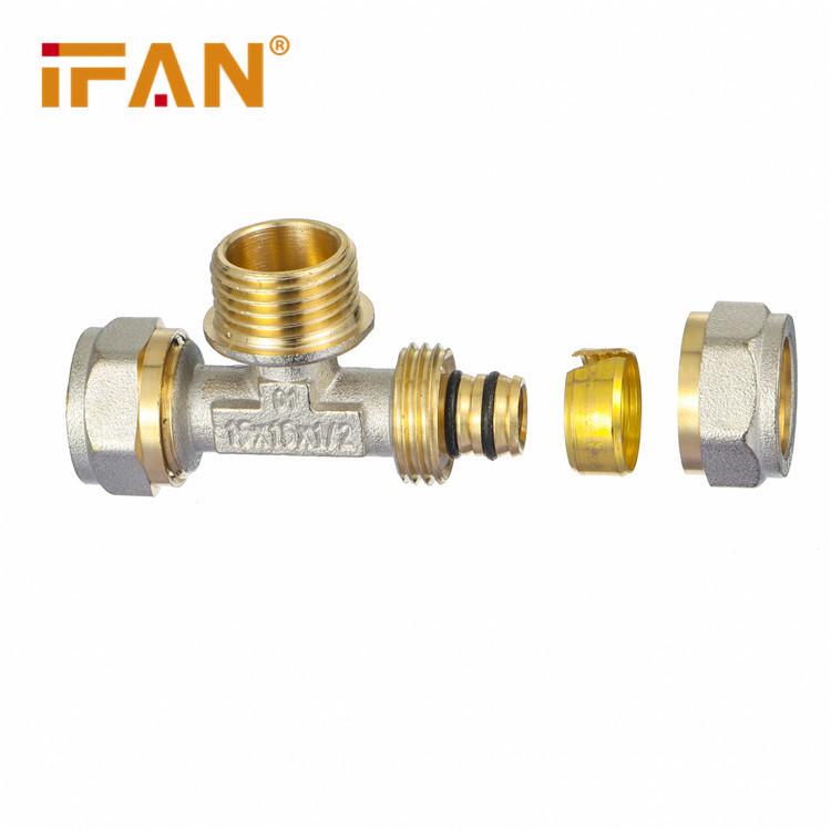Copper Union Fitting for 1/2" & 3/4" PEX-AL-PEX Pipe - Underfloor Heating Accessory