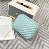 Small bag chain shoulder crossbody camera bag striped change mobile phone women's bag