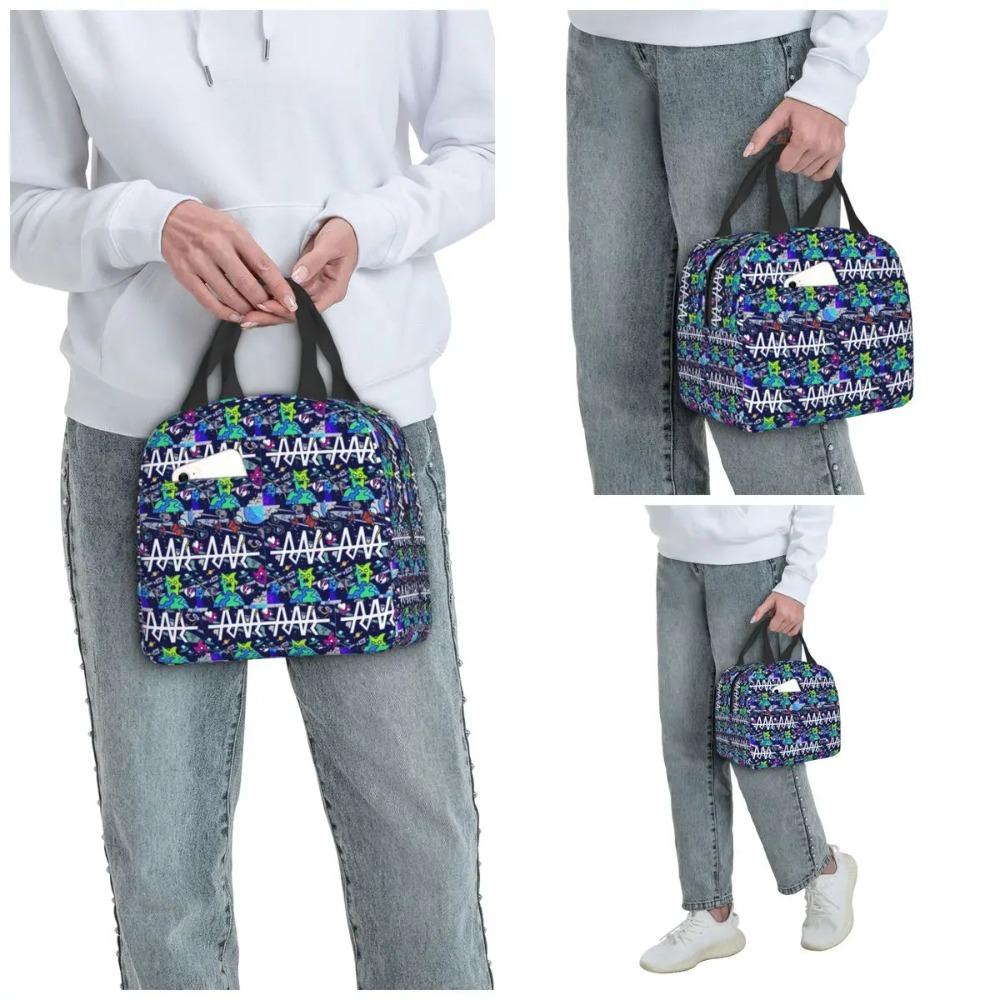 Team RAR Space Monsters Insulated Lunch Bag for Kids School Cooler Thermal Food Box Tote Portable Lunch Boxes Container