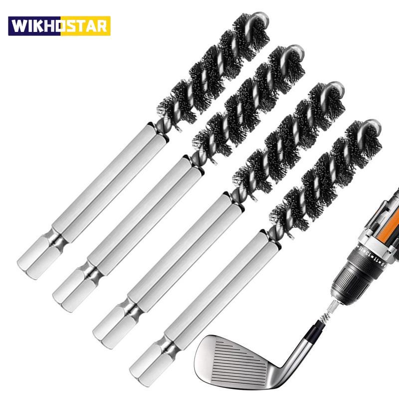 1PC 8MM Golf Clubs Head Hosel Brush Golf Club Wire Cleaning Polishing ToolS Electric Drill Wire Iron Wood Golf Accessories