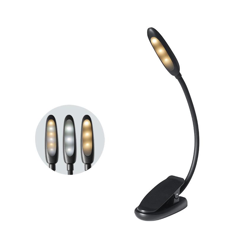 LED Eye Protection USB Clip-On Desk Lamp for Reading