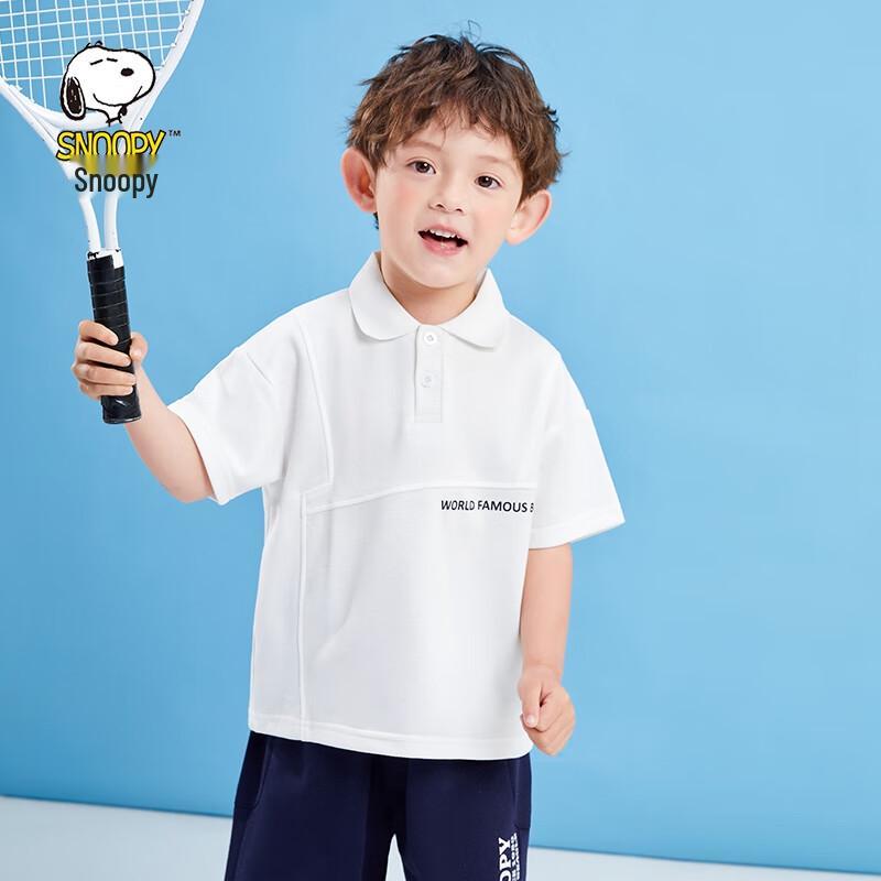 Snoopy Kids Polo Neck Short-Sleeve T-Shirt 110