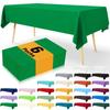 Homaxy Versatile Disposable Table Cloth  Plastic Waterproof Tablecloth Decorative Rectangle Table Covers of Party Camping Picnic