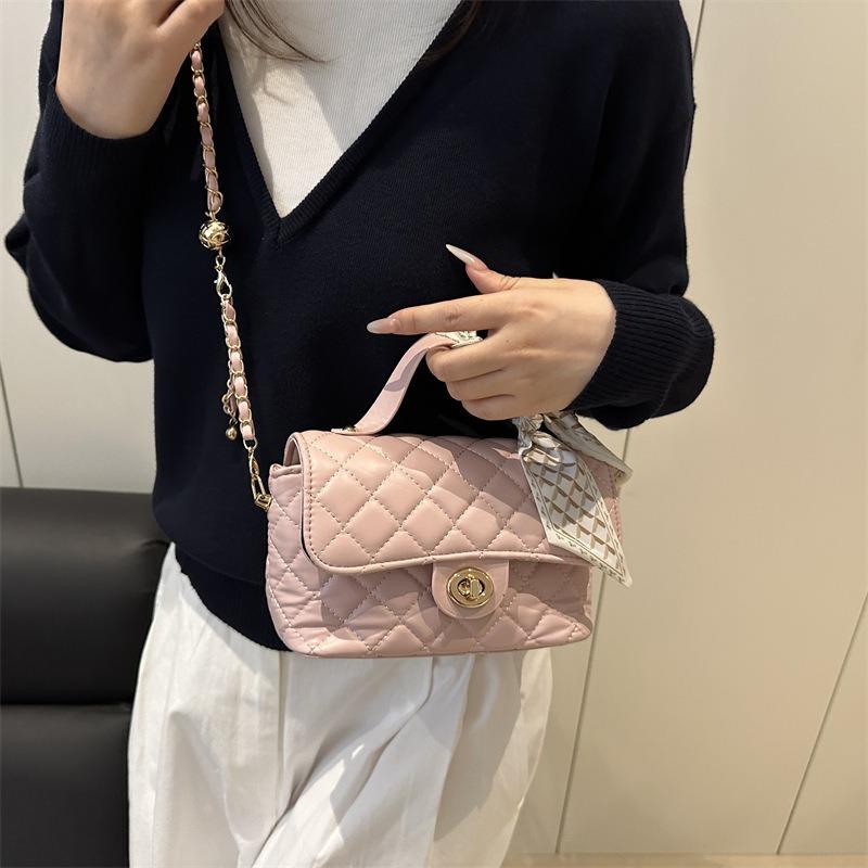 Small Square Bag Summer Handbag Women's New High-end Diamond Chain Shoulder Messenger Bag