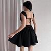 Summer 2025 European & American Women's Backless Bandage Sleeveless Slimming Short Dress