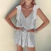 Popular high-end dress European and American sequined lace-up temperament elegant V-neck vest skirt spot wholesale
