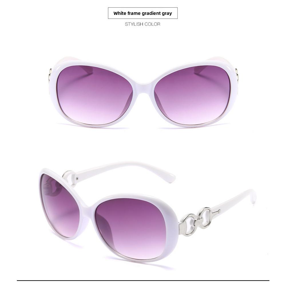 2025 new sunglasses women's UV protection trend large frame sunglasses European and American fashion driving sunglasses
