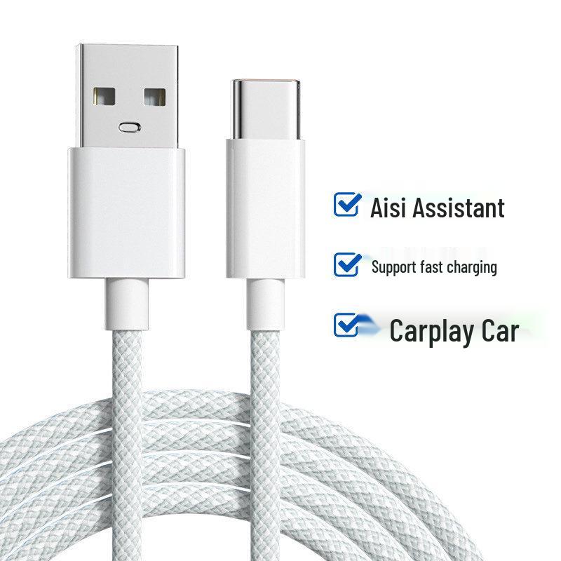 Compatible 30W Fast Charging PD Data Cable for iPhone 15 Series and Apple 16 Pro Max.