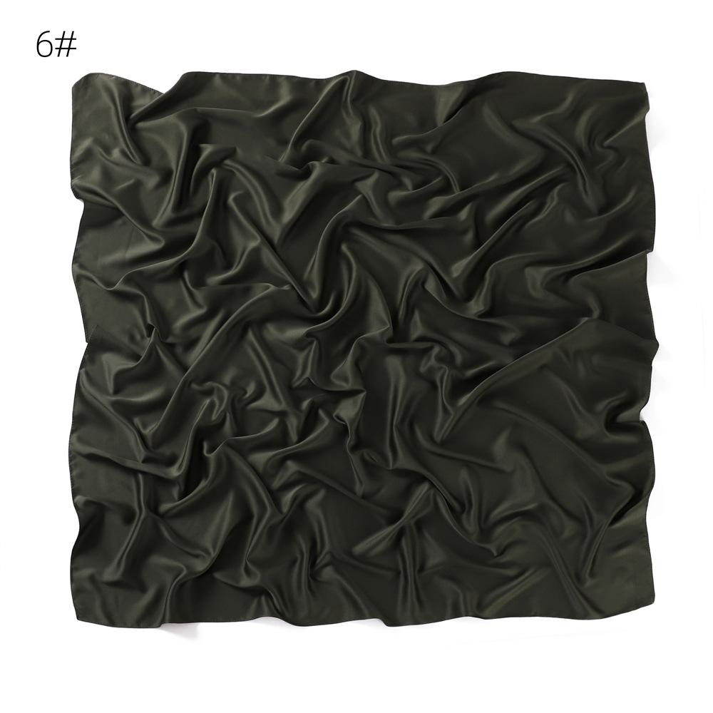 115*115cm Premium Satin Square Scarf Good Quality Silk Muslim Women Hijab Good Stitching Scarves Turkey Turban Ramadan Hijabs