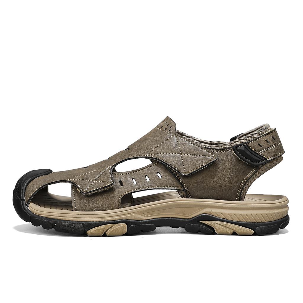 Summer Men's Sandals Genuine Leather Casual Shoes Outdoor Leather Sandals for Men Beach Shoes Roman Shoes