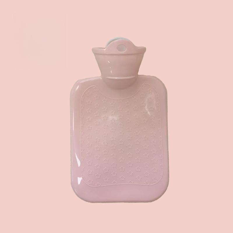 Large Thickened Water Injection and Heating Bags Rubber Water Injection Hot Water Bag Explosion Proof Warm Water Bag Winter Safety Plush Warm Tool 500ml