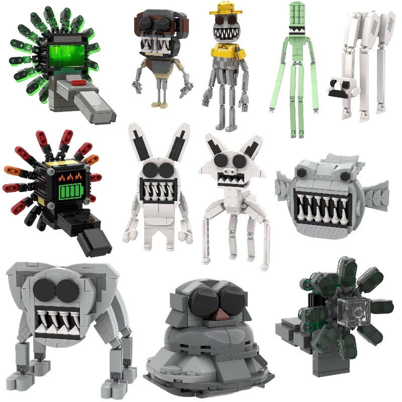 Zoonomaly Zoo Bloki Figurka Zabawka Zoonomaly Zestaw Bloków Figurka z Gry Horror Zoonomaly Ceglany Strażnik Kot Koala Potwór Zwierzęta Budowanie