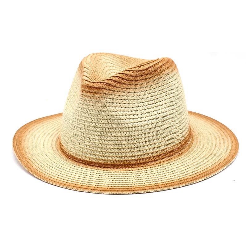 Spring And Summer Men And Women British Wind Spray Paint Jazz Straw Hat Outdoor Travel Sun Hat Czy-056