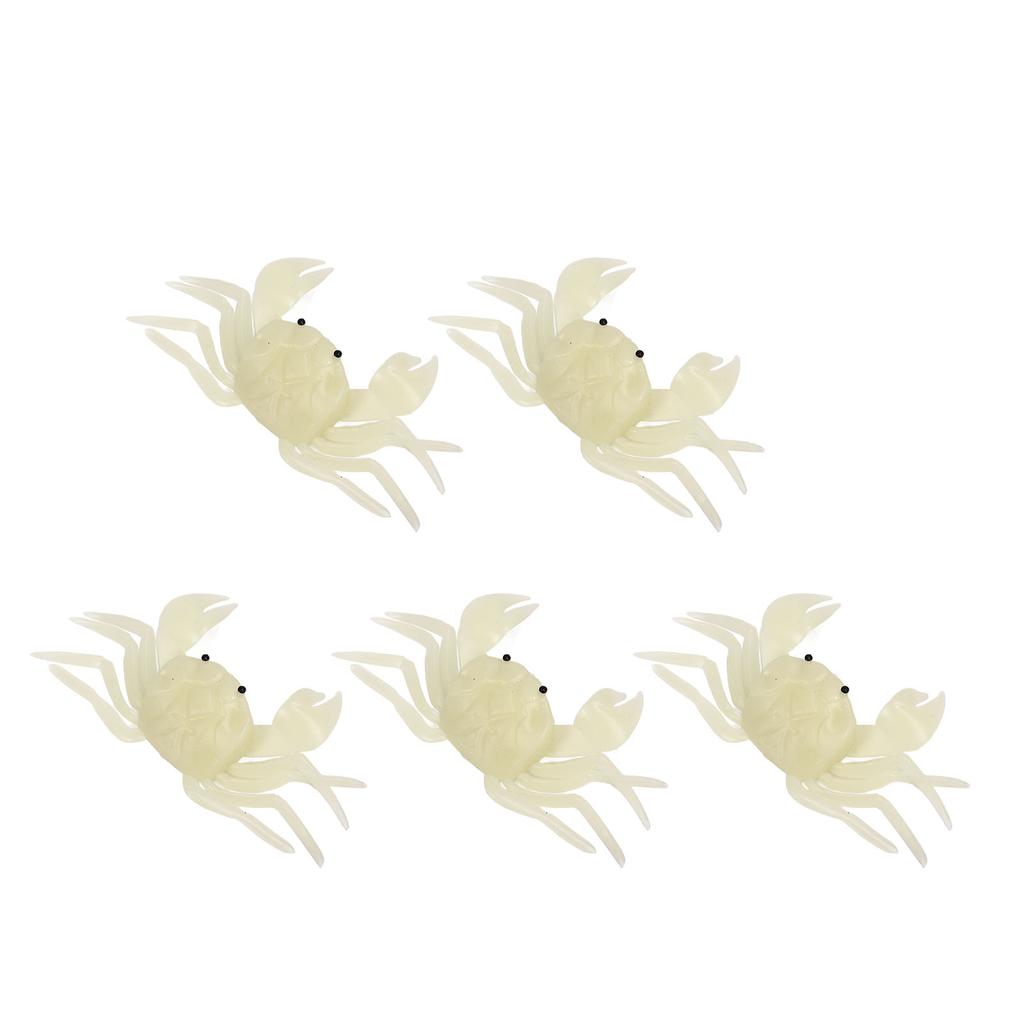 5PCS Simulated Crab Bait Soft Silicone Portable Reusable Artificial Fishing Lure for Angling