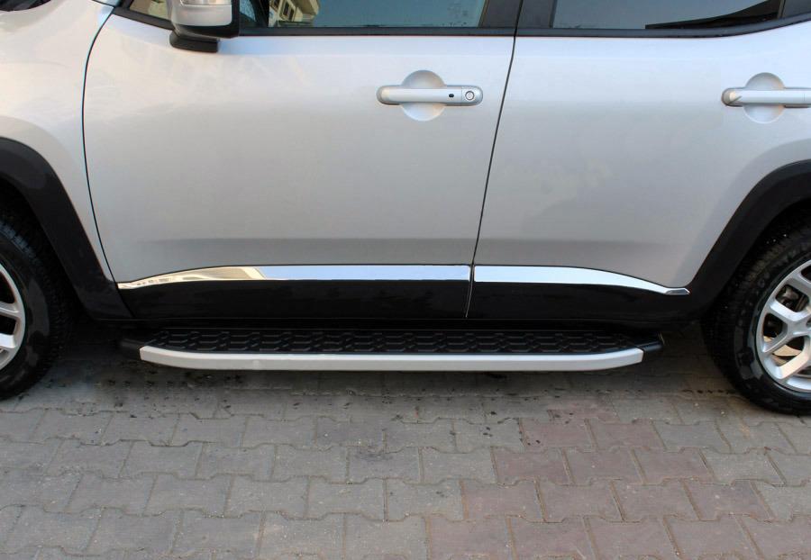 

Молдинг дверний (4 шт, нерж) OmsaLine - Італійська нержавіюча сталь для Jeep Renegade