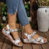 Fashion Women's Sandals Lightweight Wedges Women's Shoes Summer Sandals Plateau Shoes Heels Sandals Casual Summer Shoes 36-43