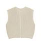 Openyard(Oy) Back Slit Knit Vest - Ivory