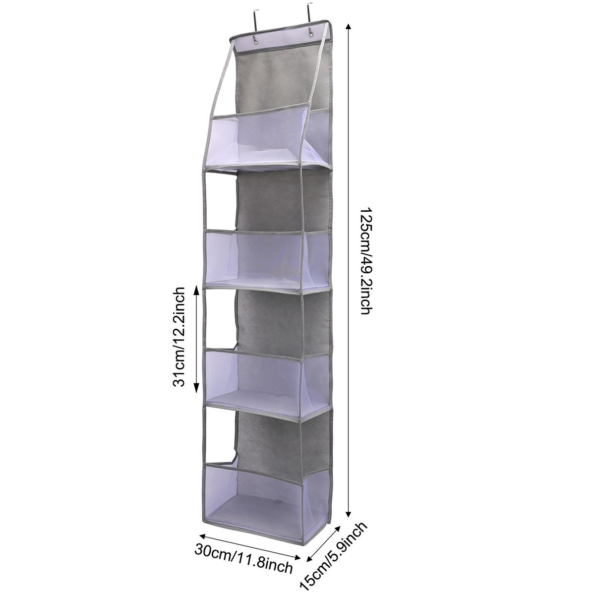 

4-Tier Over The Door Organizer – Hanging Storage for Bathroom, Bedroom, Dorm & Closet, Cosmetic & Accessory Holder