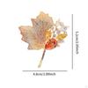 Leaf Brooch Pin for Women Breastpin Suit Wedding Party Clothes Accessories
