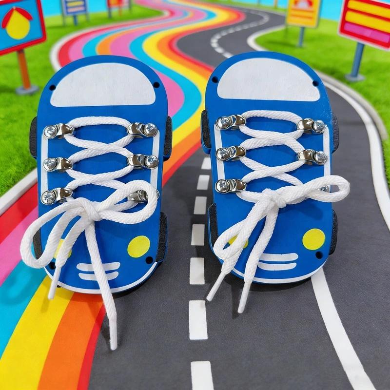 DIY Montessori Busy Board Wooden Accessories Strawberries Car Tie shoelaces Board Castle Early Educational Toy For Childre Gift