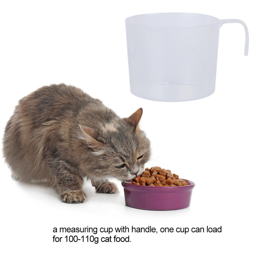 Pet Cat Food Barrel Grain Storage Damp Proof Dog Feeder Sealed Feed Fresh Box with Measuring Cup