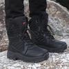 Men's Plus Size Fleece-Lined Combat Snow Boots - Warm Autumn/Winter Desert Boots 2025