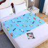 Waterproof Bed Pad 50x70CM 2 Pieces Reusable Absorbent Mattress Protector with Dinosaur Pattern Suitable for Home and Travel Use