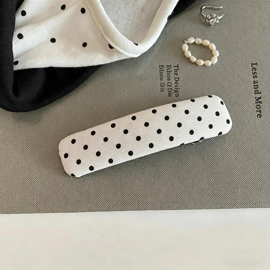 Polka Dot School Girls Cute Hair Clip New Fabric Hair Accessories for Bangs BB Side Hair Clips Lovely Hairpin Headwear for Women