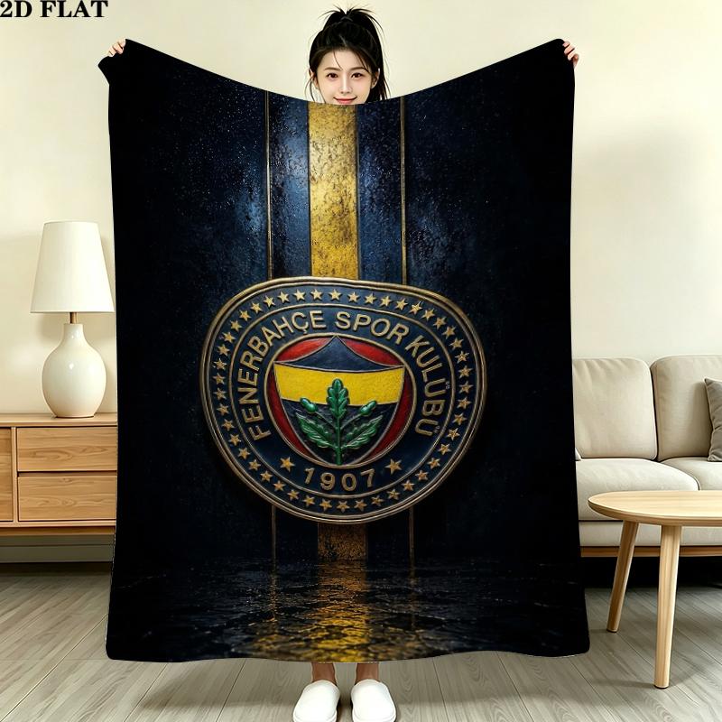 Fenerbahe Sk Print Flannel Blanket, High Quality Comfortable for All Seasons, Home Decor, Warmth and Comfort, Perfect for Christmas Gifts