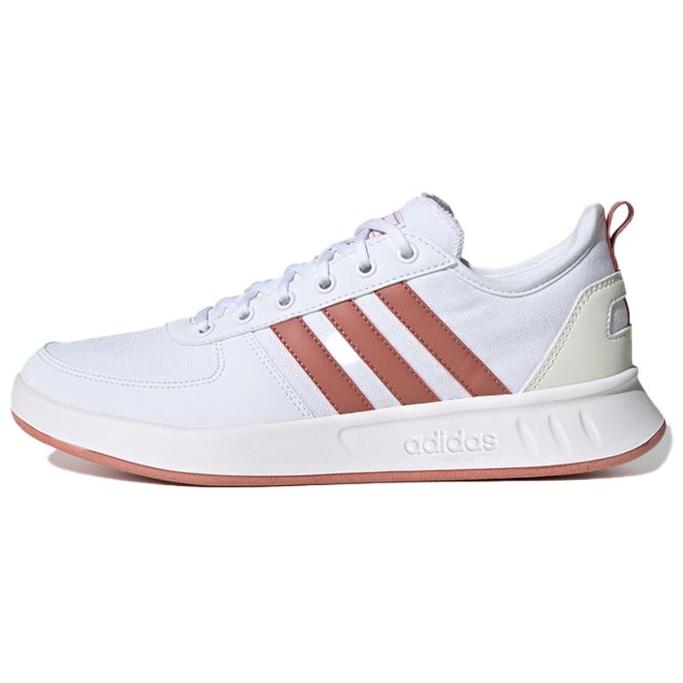 Adidas Court 80s Comfortable Versatile Shock Absorbing Low Top Tennis Shoes Women Sneakers White EE9840