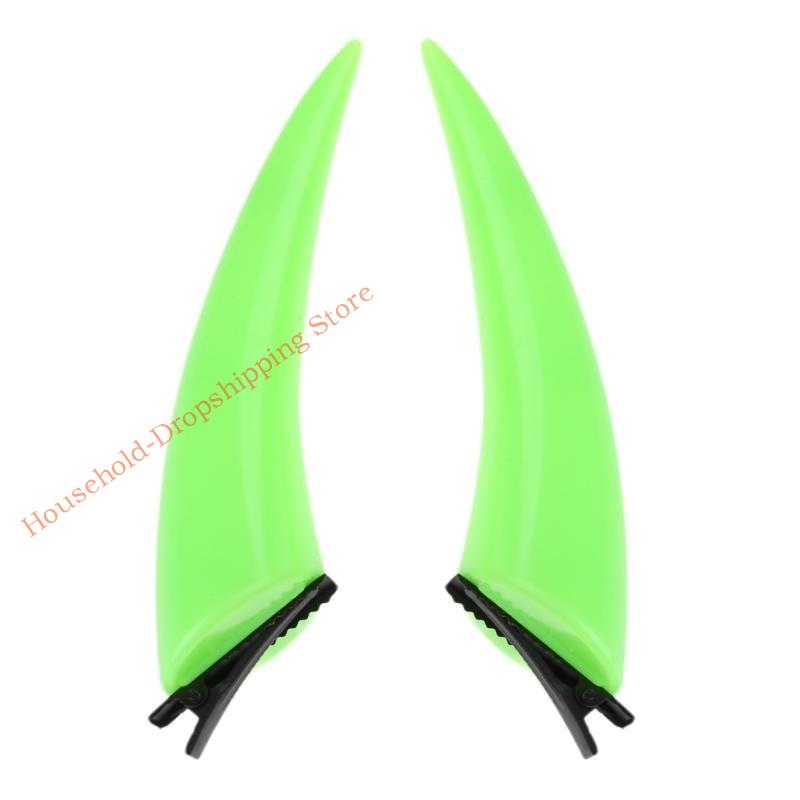 85AD Unique Halloweens Hairpin 3D Devil Horn Ear Hair Clip Comfortable Headwears