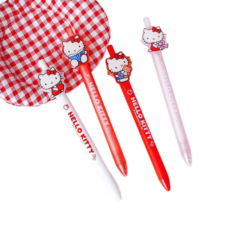 Hello Kitty Cartoon Press-Type Quick-Dry Smooth Pen