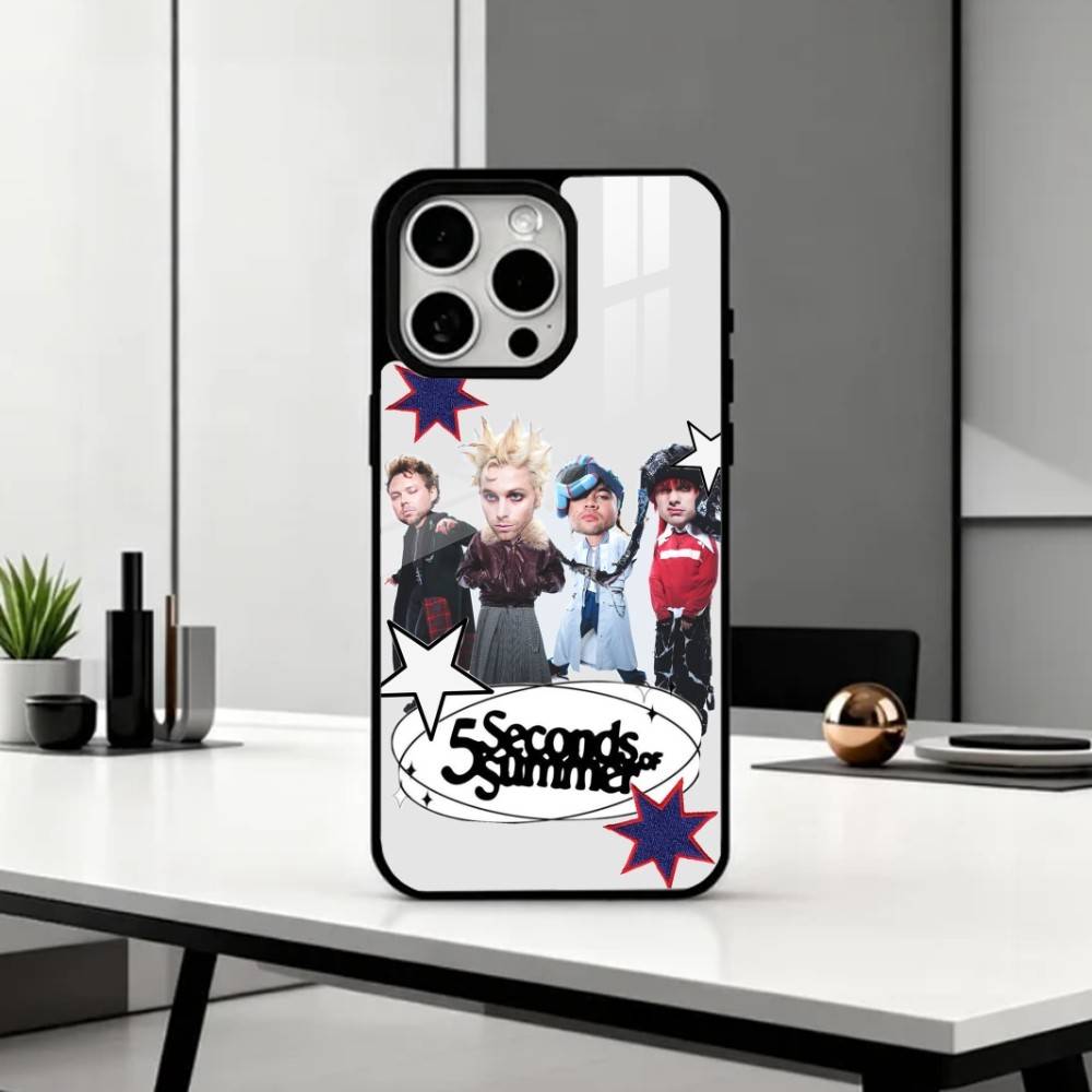 

5 S-Seconds of S-Summer Band Phone Case For iPhone17,16,15,14,13,12,11 Plus,Pro Max Magnetic For Magsafe Wireless Charging iPhone17Promax