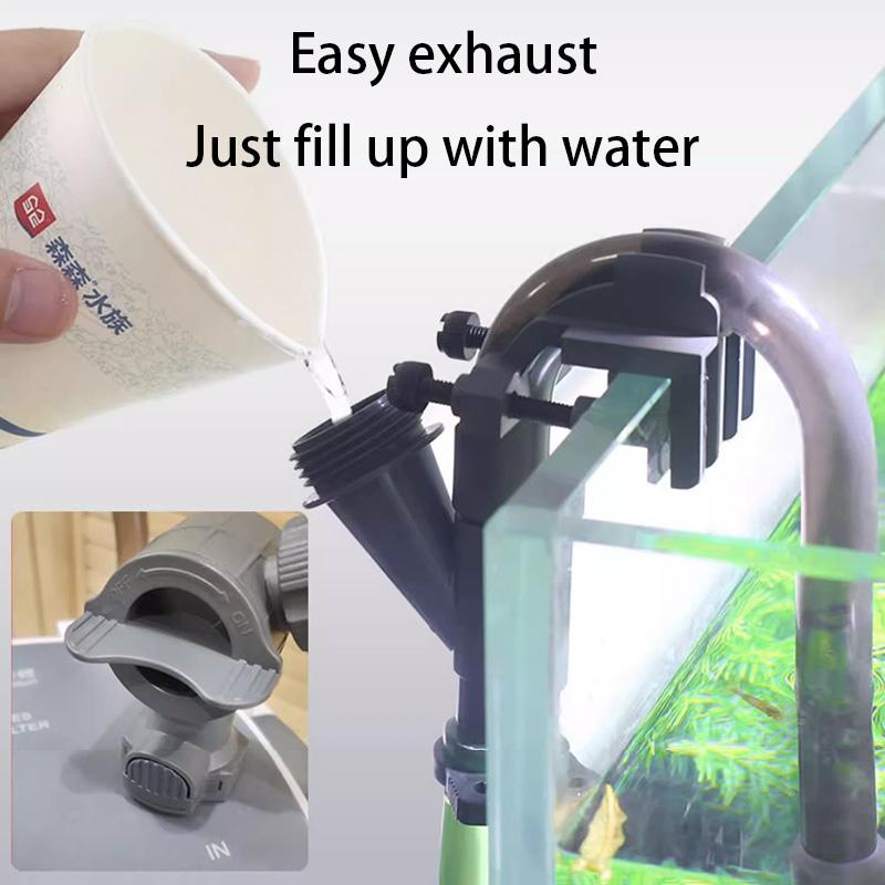 Aquarium Filters Barrel Fish Tank External Filter Fishbow Oil Film Removal Filters Barrel Pond Activated Carbon Filter System