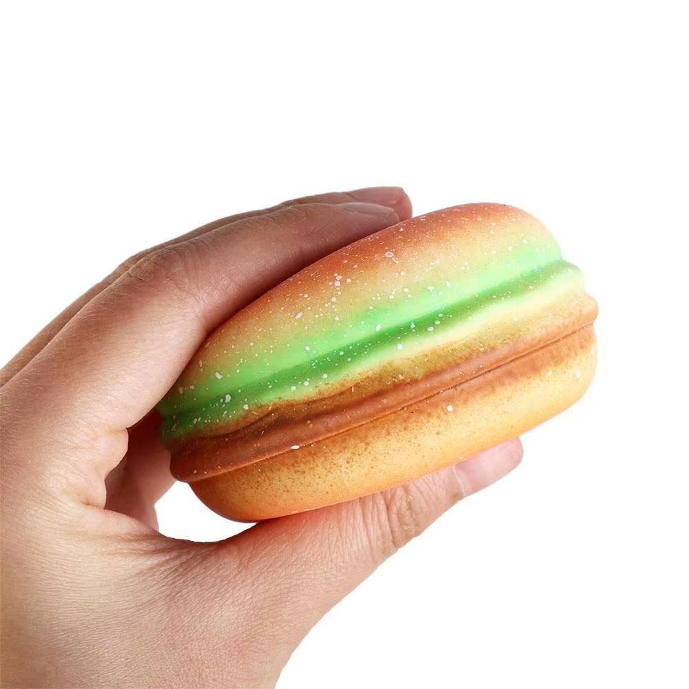 Stress Relief Toy Squishy Hamburger Stress Ball Sensory Toy Anti-Stress Toy Fidget Toy For Adult
