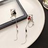 Trendy Long Tassels Earrings with Playing Cards Sweet Temperament Earring Accessories Fashion Jewelry for Women Girls