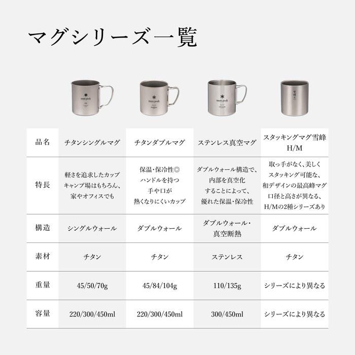 Snow Peak Titanium Single Mug 300ml