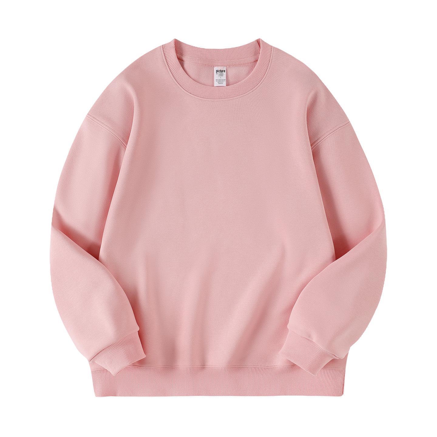 

Свитер из хлопкового бархата в стиле зимних каникул Cangqiu, круглый вырез, спущенные плечи, 16 цветов, 400 г M size 100-115 catties розовый