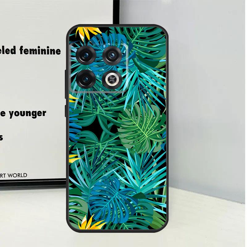 Tropical Leaf Pattern For OnePlus Nord CE 5 2 3 4 Lite N20 N30 Case For OnePlus 15 13 12 11 10 Pro 10T 12R 13R 13T