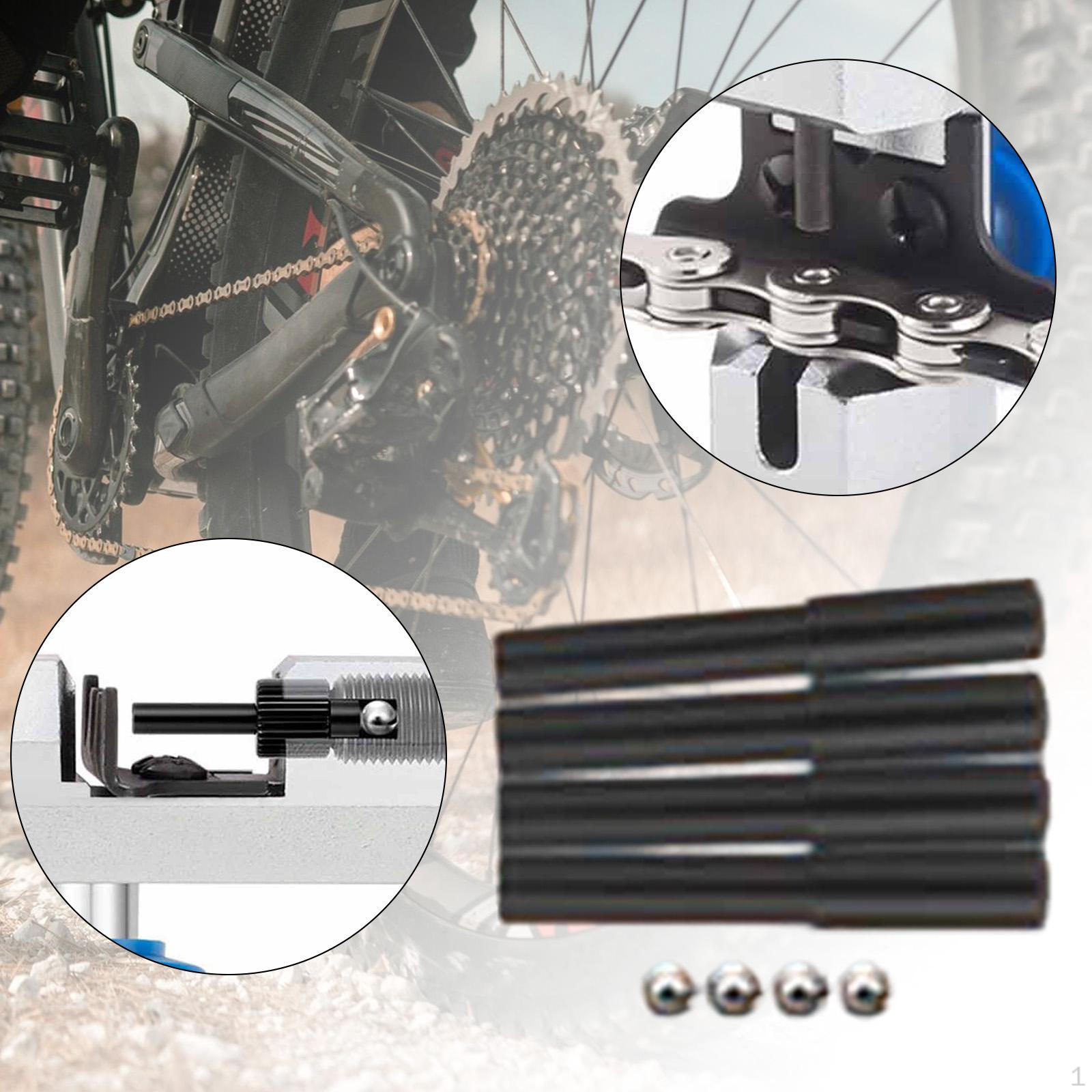 

4Pcs Bike Chain Tool Replacement Pins Maintenance Breaking with Ball Bearing for Cycle
