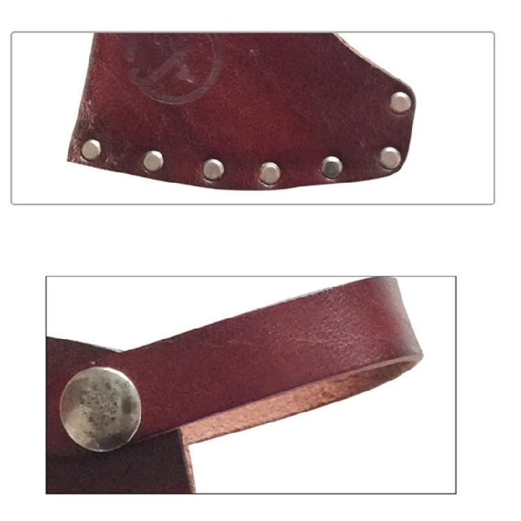 Portable Axes Head Sheath Protectors PU Leather Axes Head Cover Outdoor Hatchets Sheaths Axes Holsters Easy to Use
