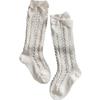 Baby Girl Socks Summer Thin Mesh Breathable High Tube Anti Mosquito Toddler Socks for 0-3Y
