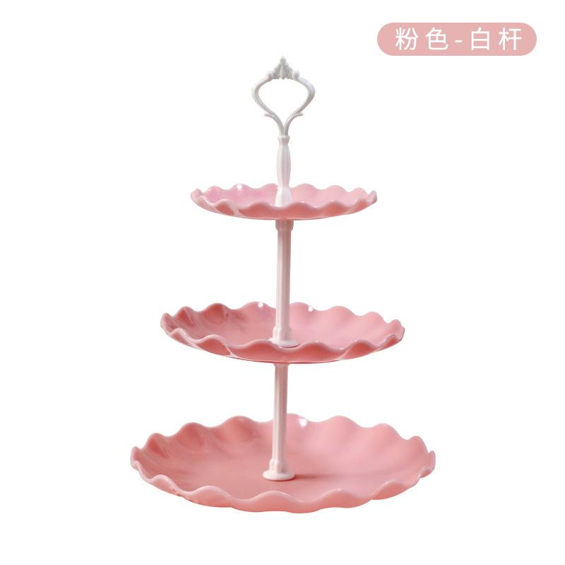 European Multi-Layer Candy Plate Wedding Ktv Living Room Creative Fruit Plate Dried Fruit Plate Refreshment Plate Three-Layer Fruit Plate