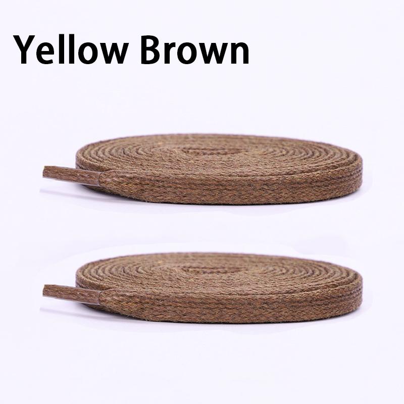0.6cm Wide Cotton Waxed Shoelaces Flat Shoe Laces Sneakers Boots Waterproof Leather Shoelace 80/100/120/140/160cm 2Pcs/6Pcs