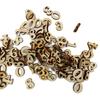 100 Pcs Mixed Wood Alphabet Letters Numbers Button DIY Craft Sewing