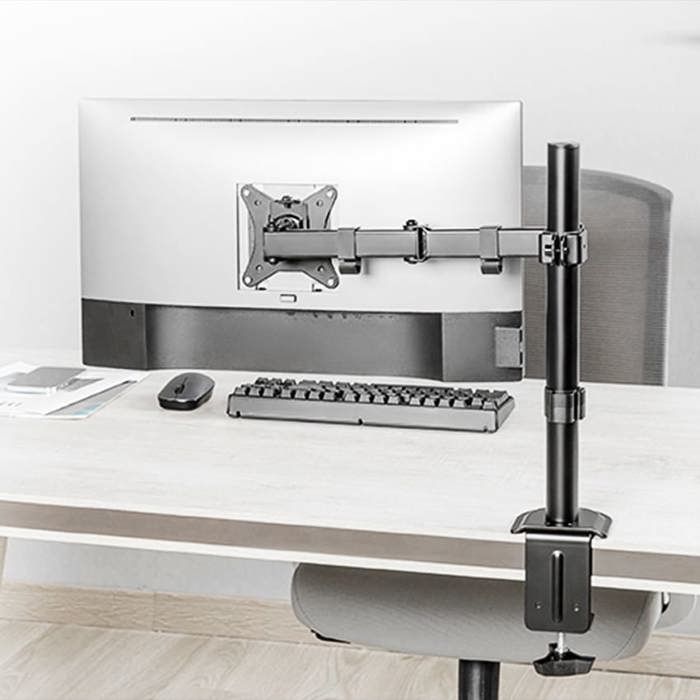 Support Écran PC - LC-POWER - LC-EQE-A32B - 32 pouces - 9 kg - Réglable en hauteur jusqu'à 40 cm